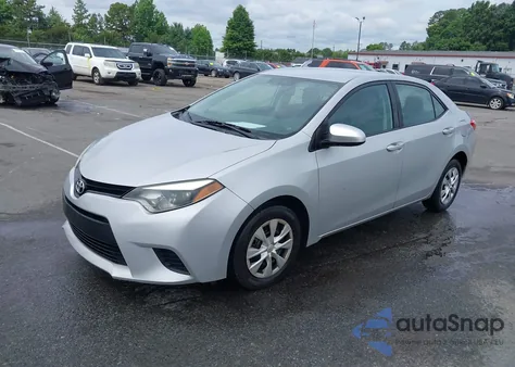 2015 Toyota Corolla L from USA, damaged, VIN 2T1BURHEXFC296922